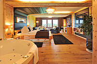 Harmonie Suite with a hot tub at the Adults Only Hideaway Hotel Winzer