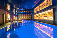 Indoor swimming pool at the Emotion Spa in the Wellnesshotel Winzer