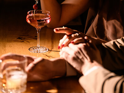Cocktails at the New York Bar at the Adults Only Hotel Winzer