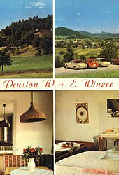 An exterior view of the Hotel Winzer from days gone by