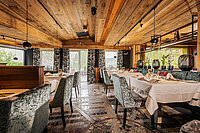 A stylish atmosphere in the restaurant area at the Adults Only Hotel Winzer